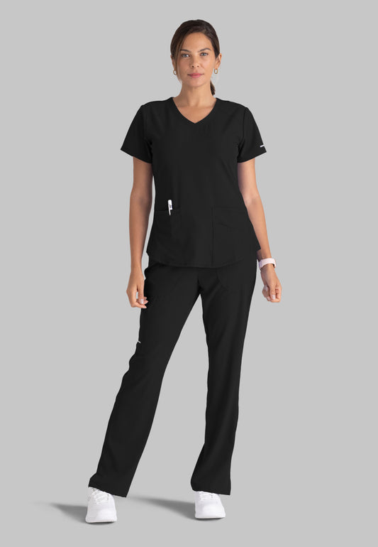 Skechers SK201 Reliance Scrub Pants Black Model Image Front | Barco