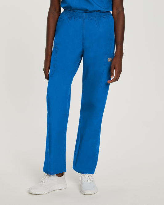 Scrub Zone 83221 Women's Cargo Scrub Pants Royal Blue Image