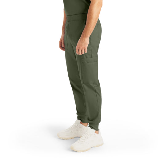 ProFlex LB407 Men's Jogger Scrub Pants Olive Moss Image