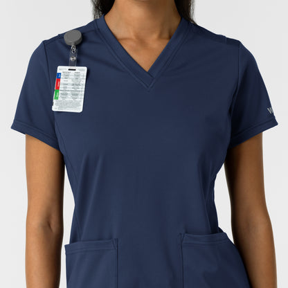 RENEW Knit 6559 Women's 2-Pocket Scrub Top Navy