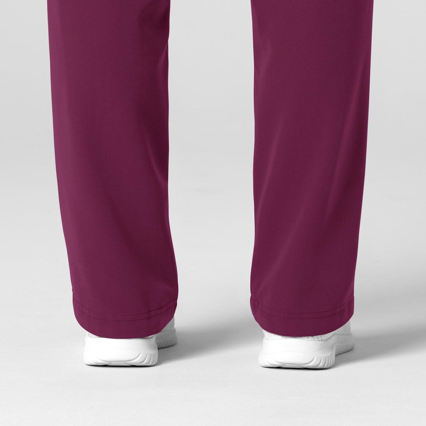 Nova 5232 Stovepipe High-Low Hem Scrub Pant Wine Model Image Alternate | Wink