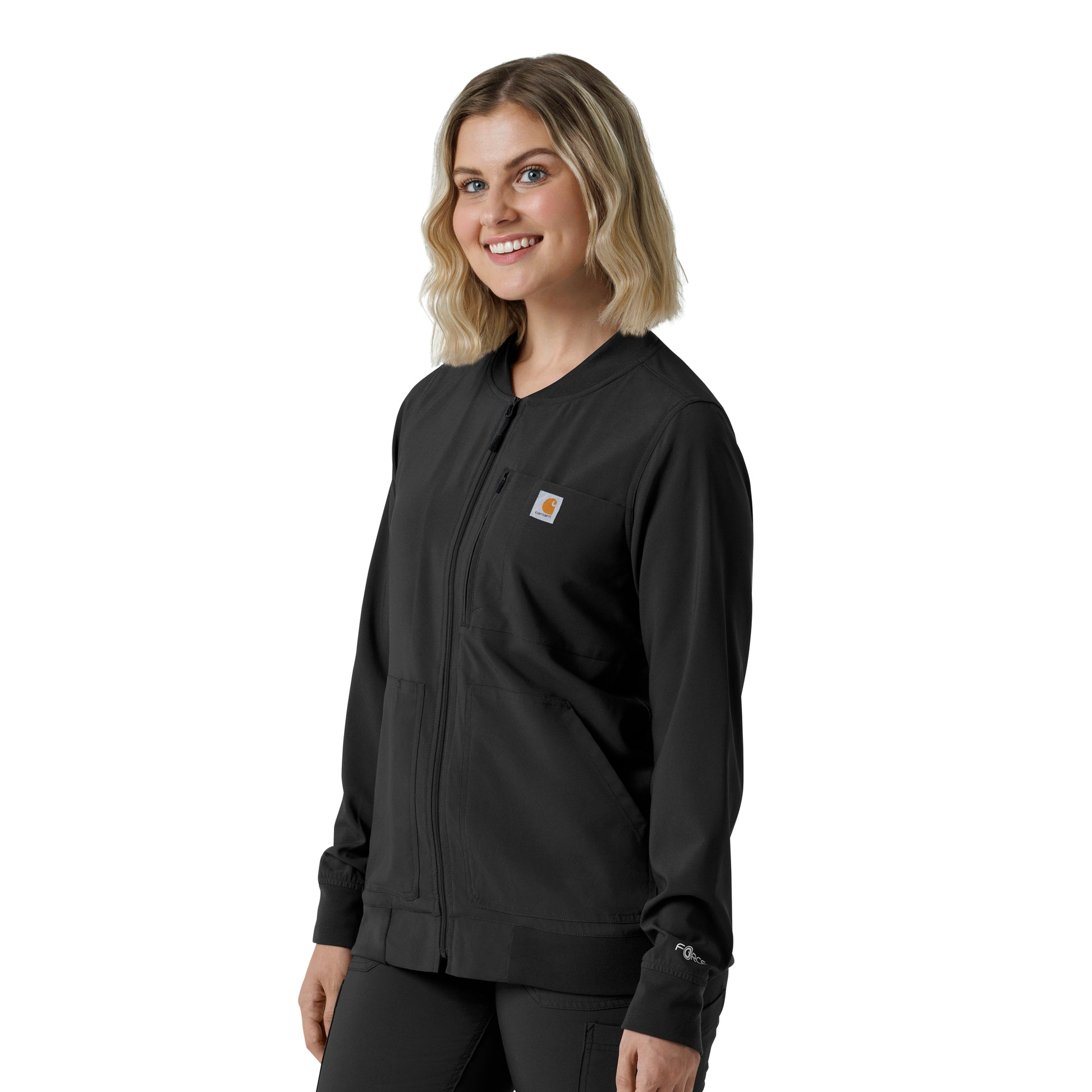 Force Cross-Flex C82410 Women's Lightweight Scrub Jacket Black
