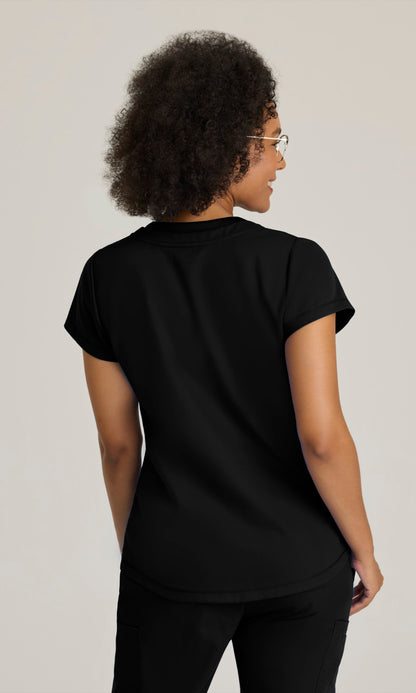 Grey's Anatomy GRT261 Evelyn Scrub Top Black
