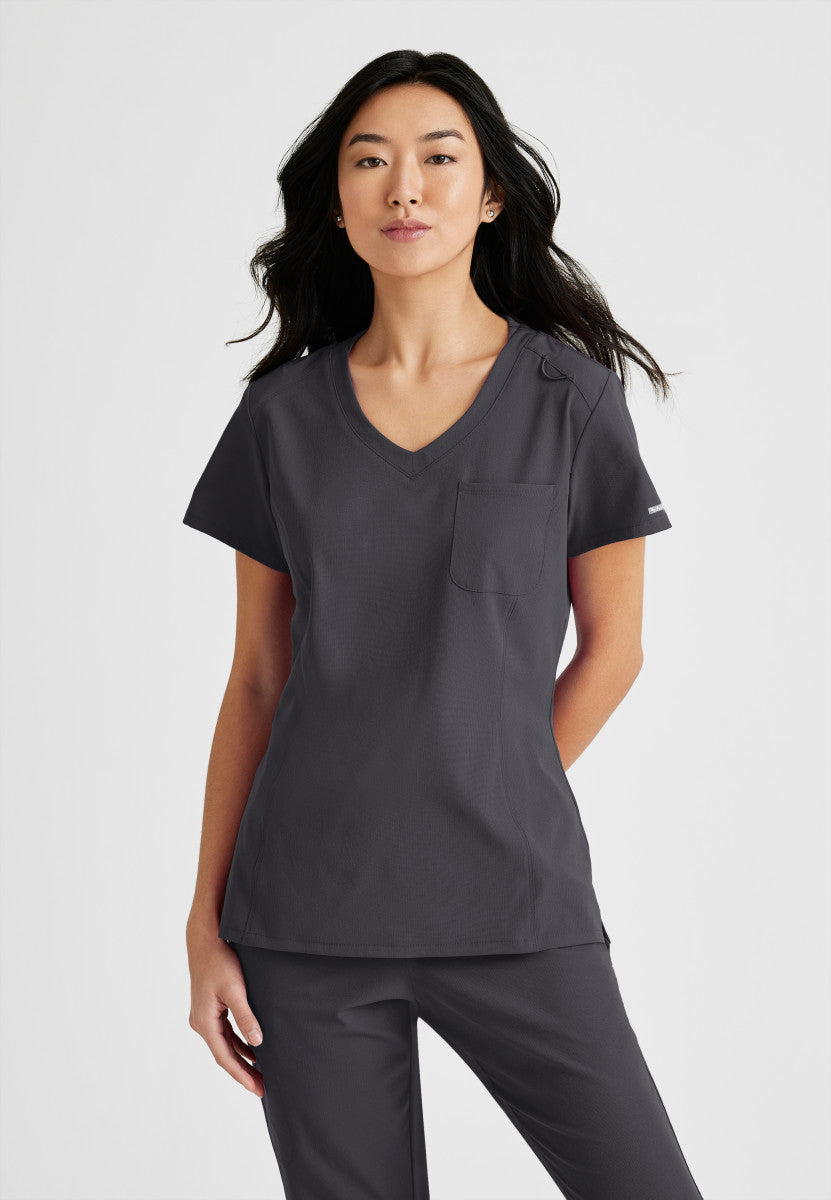 Skechers SKT147 Dignity Scrub Top Pewter