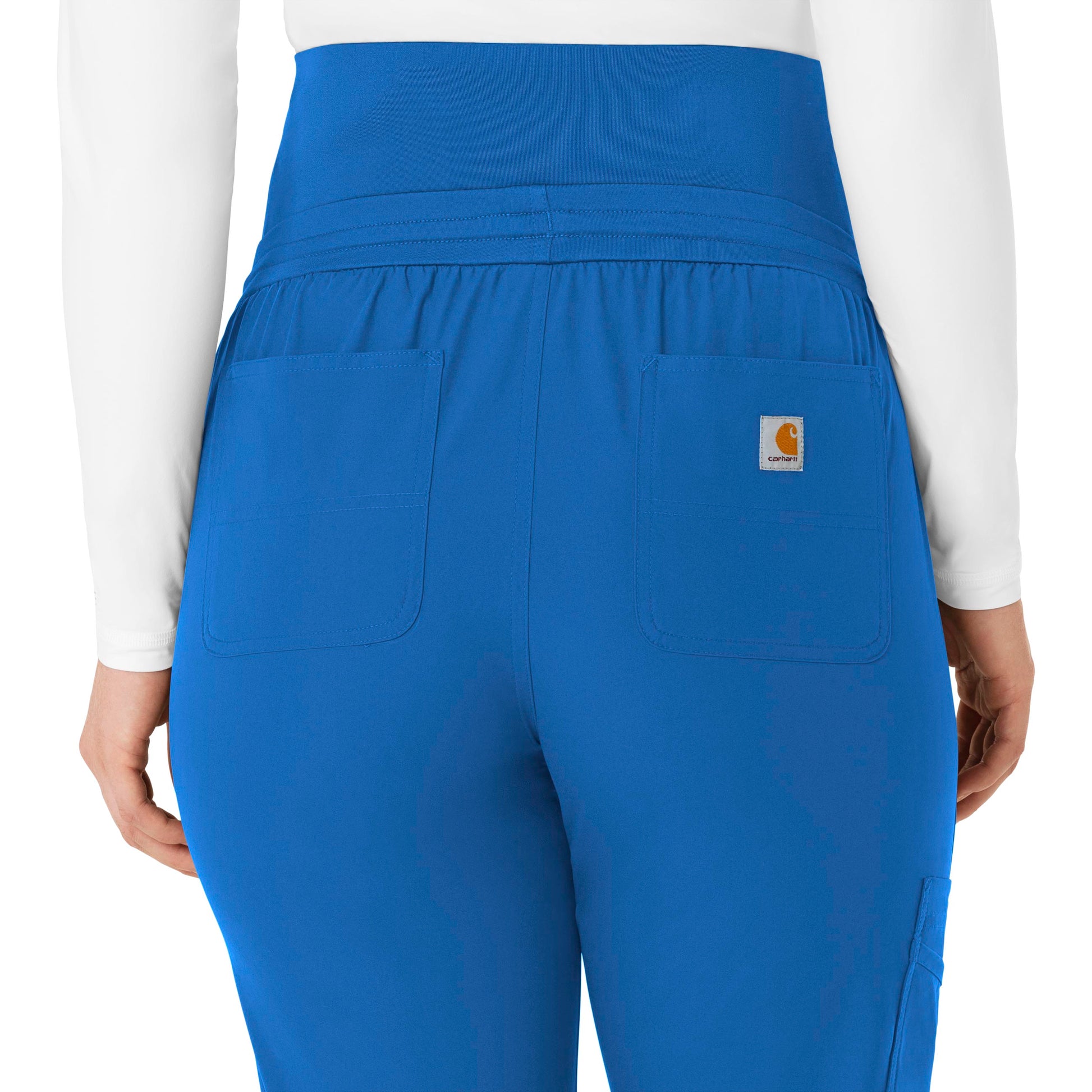 Force Essentials C54113 Maternity Jogger Scrub Pants Royal Model Image Alternate | Carhartt