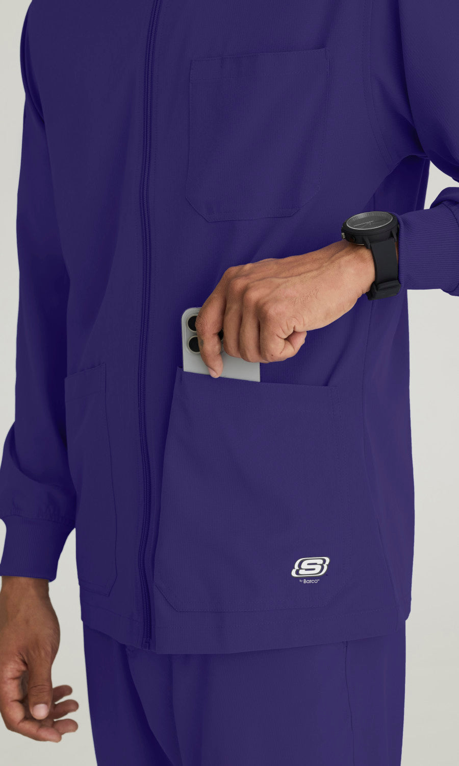 Skechers SK0408 Structure Scrub Jacket New Grape