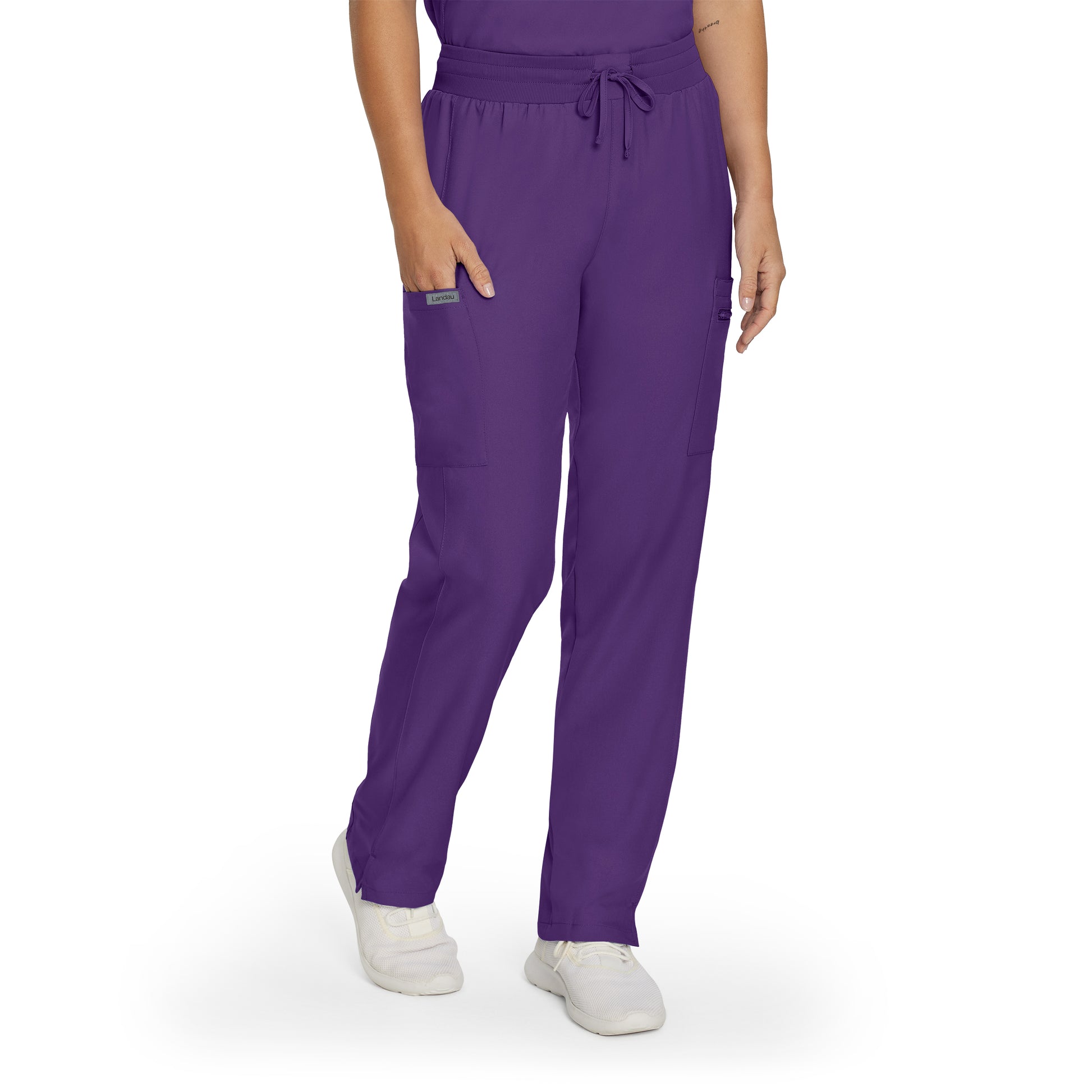 Forward LB400 Women's Cargo Scrub Pants Eggplant Image