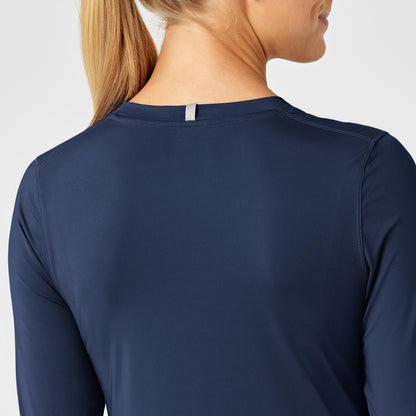 Layers 2029 Performance Long Sleeve Tee Navy Model Image Alternate | Wink