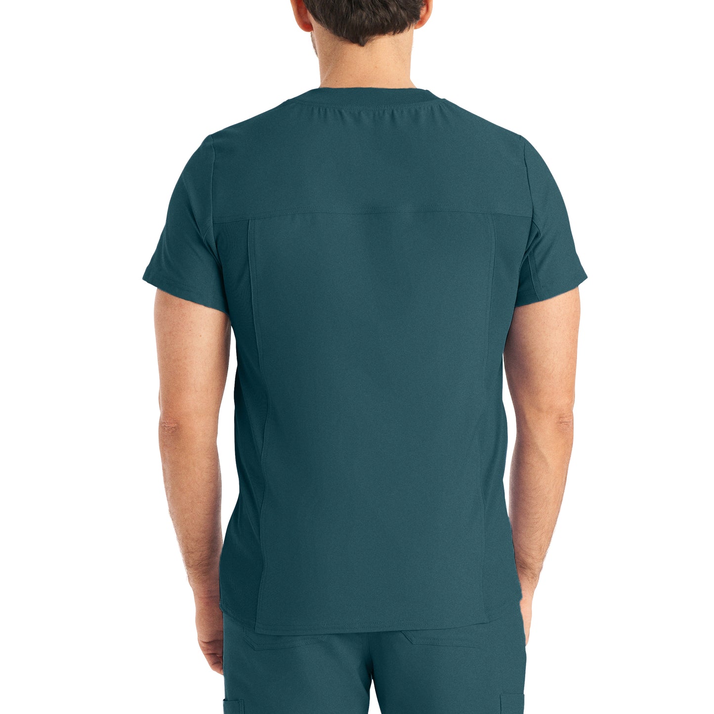 Forward LT110 Men's 4 Pocket V Neck Scrub Top Caribbean Image