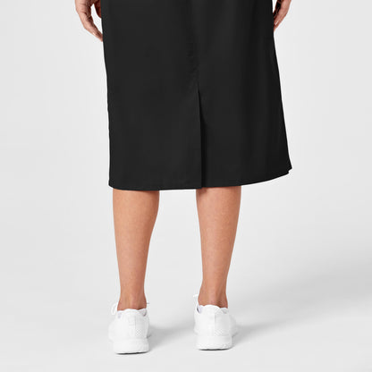 WonderWORK 701 Pull On Cargo Skirt Black Model Image Alternate | Wink