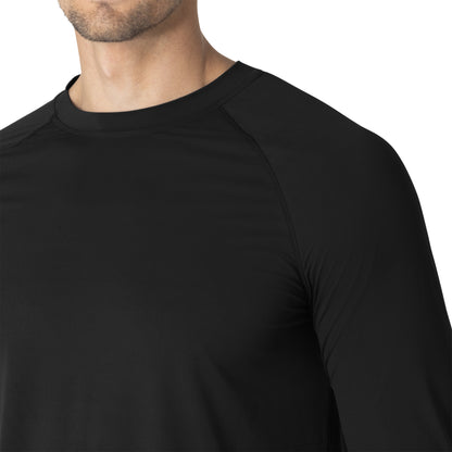 Force Sub-Scrubs C32002 Men's Performance Long Sleeve Tee Black Model Image Left Side | Carhartt