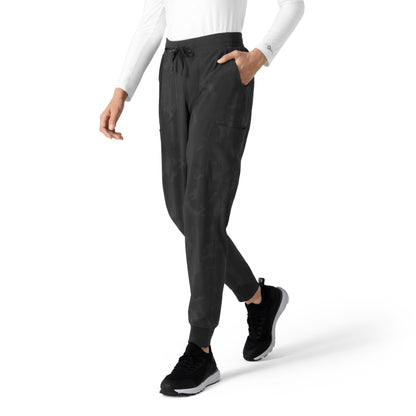 Carhartt Prints C53114 Women's Printed Cargo Jogger Scrub Pants Caring Camo Black
