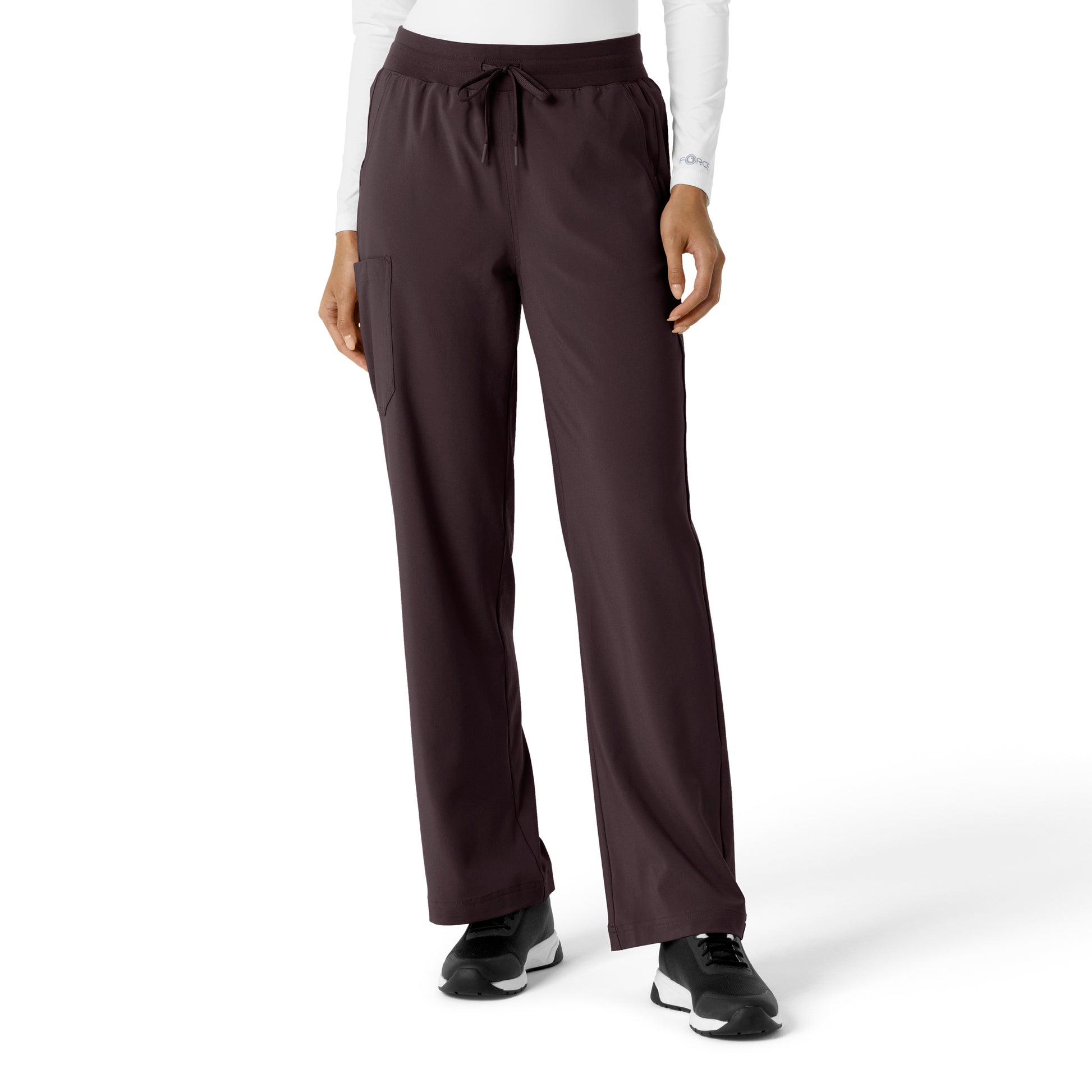 Force Cross-Flex C53310 Women's Boot Cut Scrub Pants Dark Sepia