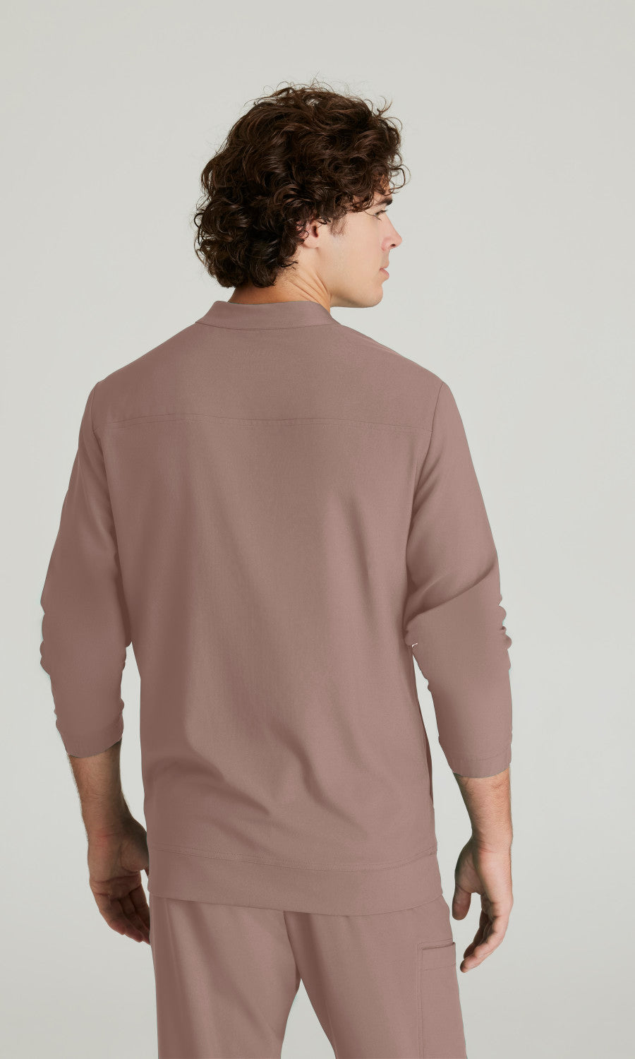 Grey's Anatomy Evolve GSSW887 Men's Cycle Warm-Up in Driftwood by Barco Model Image Back