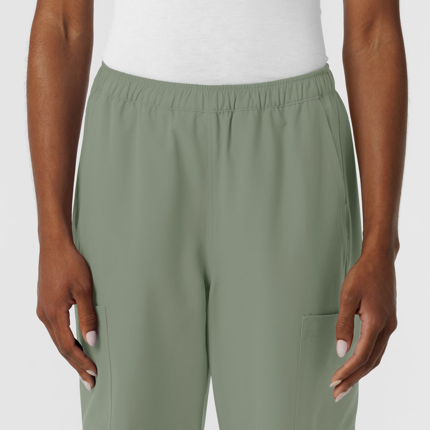 NURTUR 5180 Women's Straight Leg Cargo Scrub Pants Sage