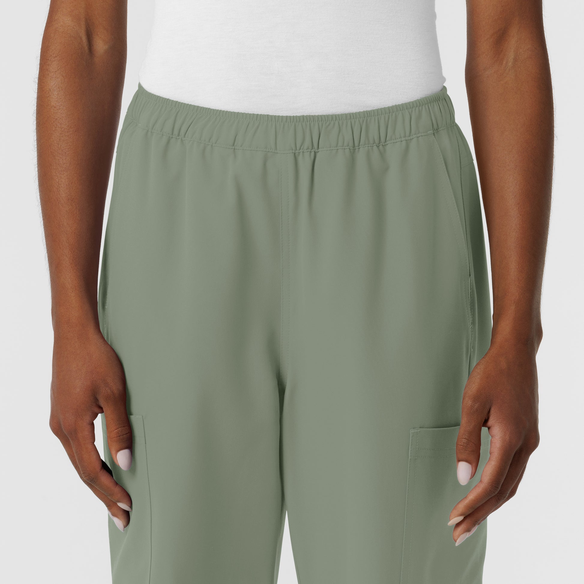 NURTUR 5180 Women's Straight Leg Cargo Scrub Pants Sage