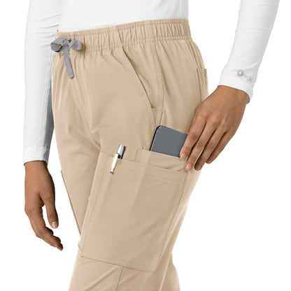 Force Essentials C51213 Straight Leg Scrub Pants Khaki Model Image Left Side | Carhartt