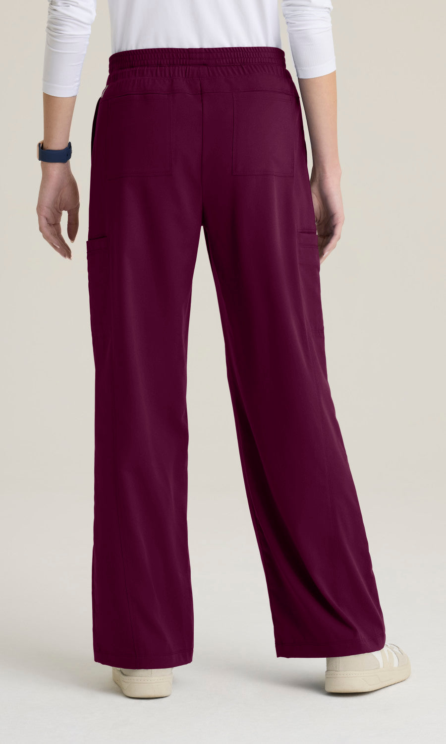 Grey's Anatomy Stretch GRSP747 Nina Pant Wine - back
