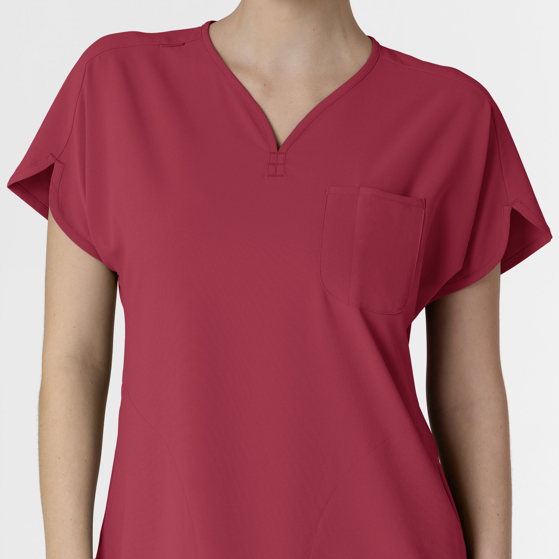 RENEW 6634 Women's Dolman Scrub Top Ruby