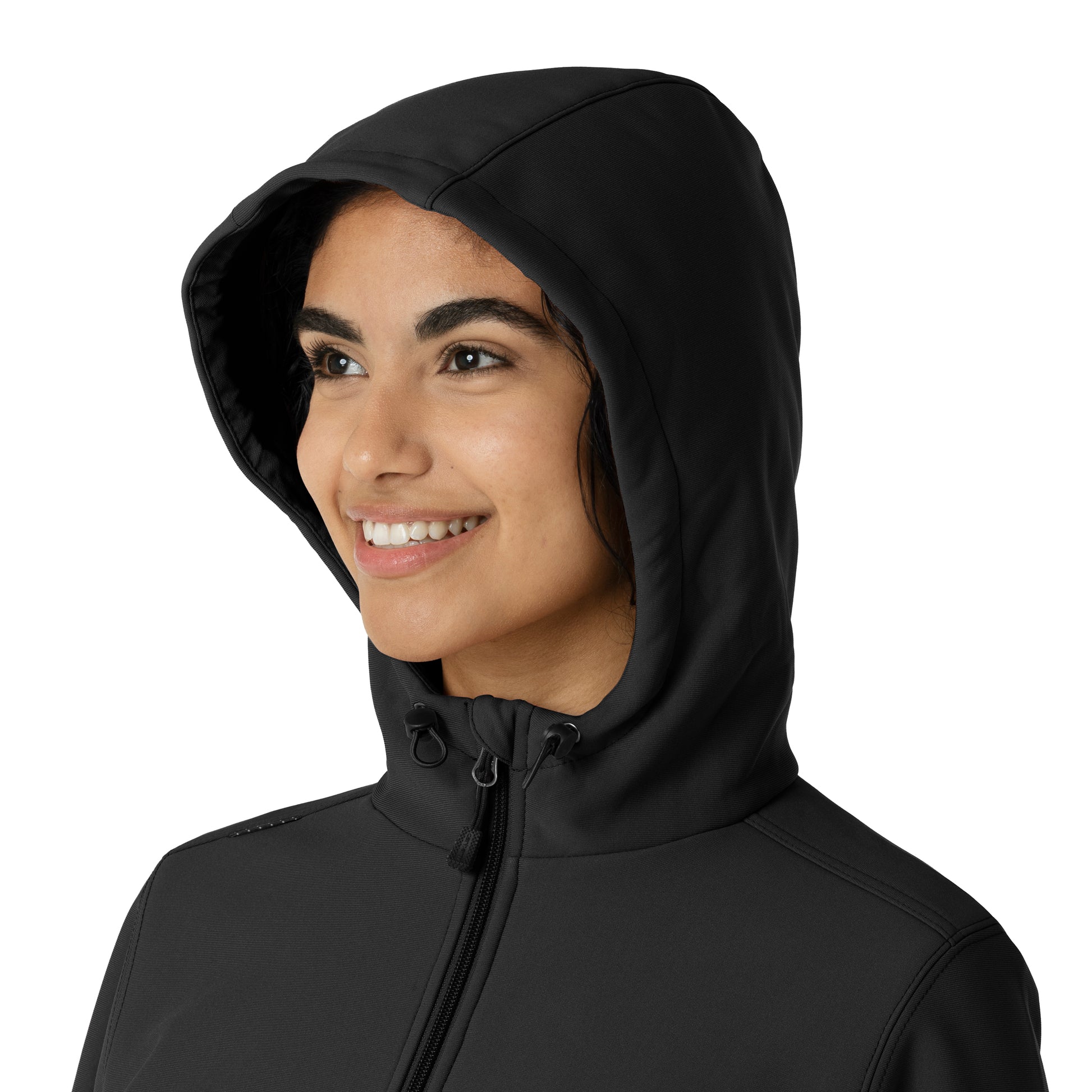 Layers C85023 Bonded Fleece Hoodie Black Model Image Alternate | Carhartt