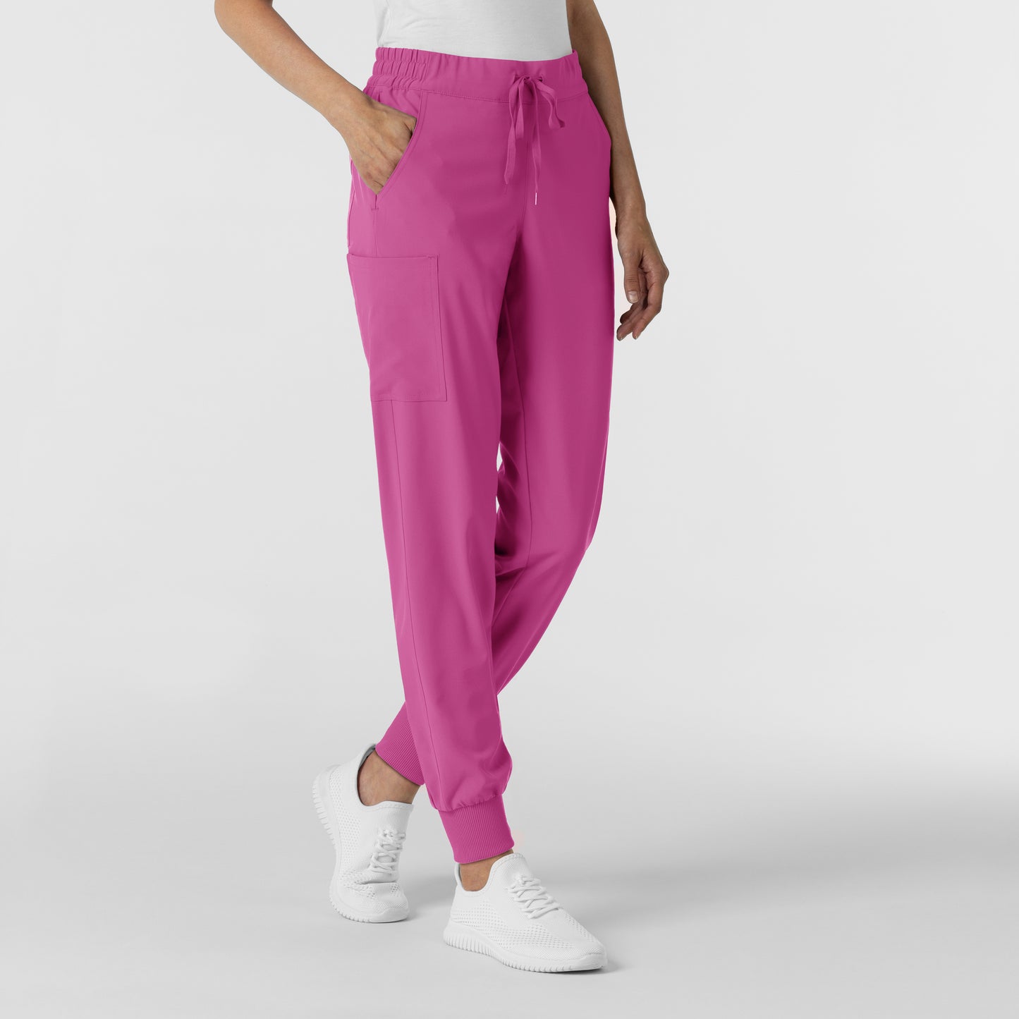 RENEW 5934 Jogger Scrub Pants Raspberry Model Image Right Side | Wink