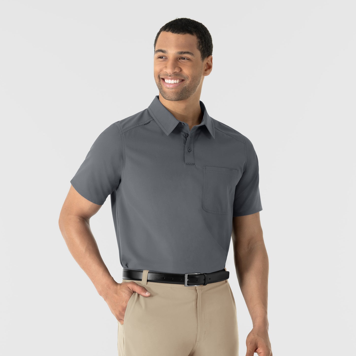 NURTUR 6580 Men's Polo Pewter