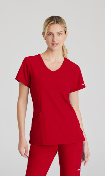 Skechers SK102 Reliance Scrub Top True Red