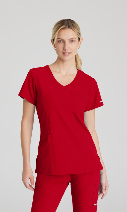 Skechers SK102 Reliance Scrub Top True Red