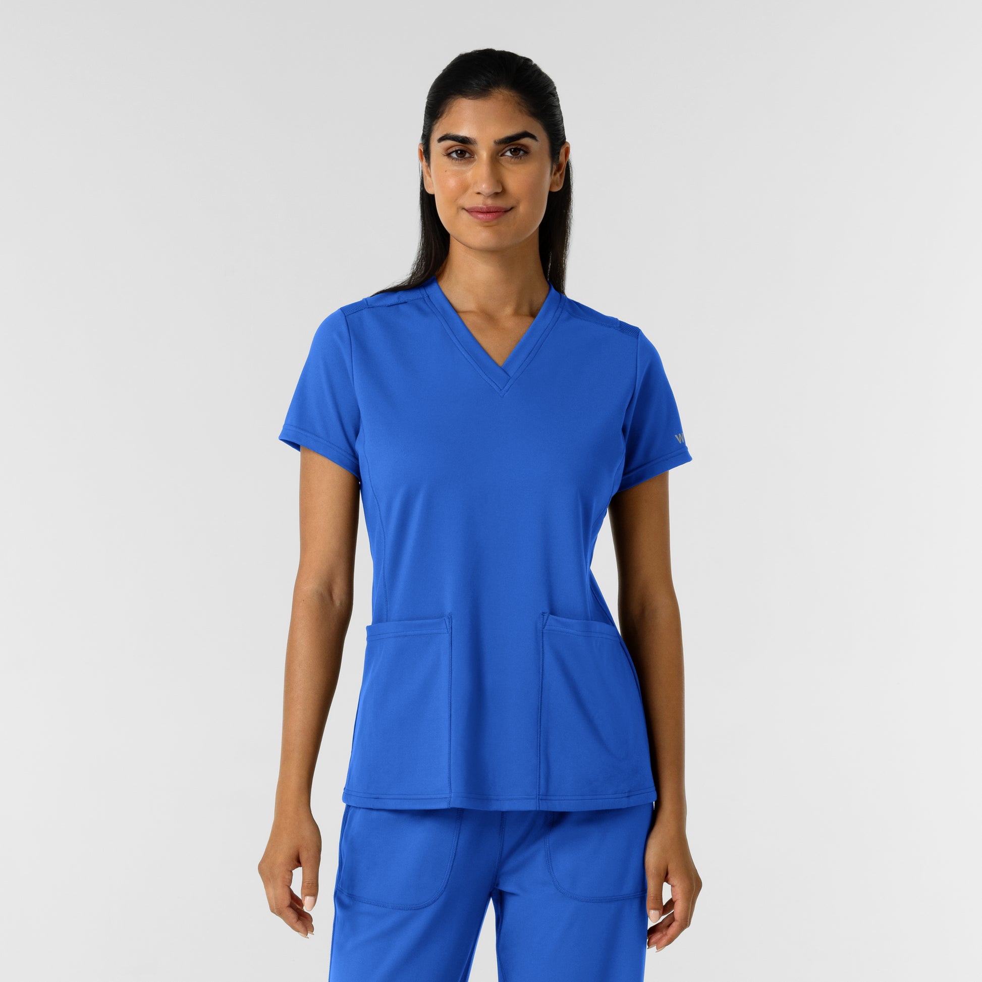 RENEW Knit 6559 Women's 2-Pocket Scrub Top Royal