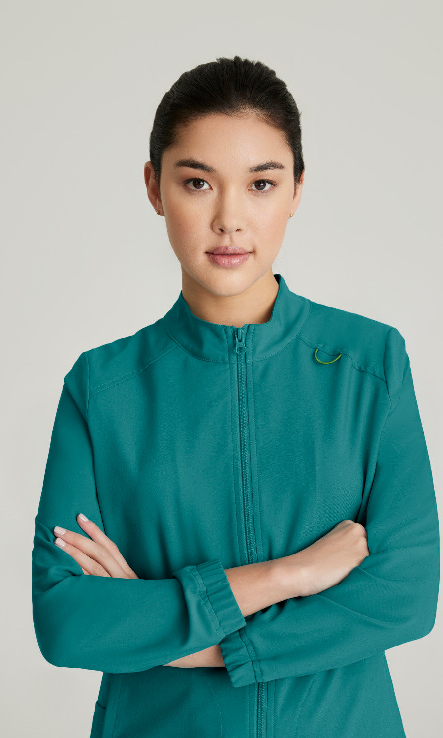 Cleveland Clinic Grey's Anatomy Evolve GSSW886 Virtue Scrub Jacket Teal