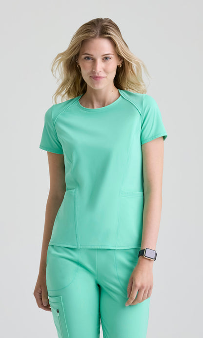 Grey's Anatomy Knits GRST336 Swift Top Minty - front