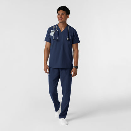 NURTUR 6380 Men's V-Neck Scrub Top Navy