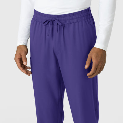 Boundless 5351 Men's Straight Leg Scrub Pants Grape Model Image Alternate | Wink