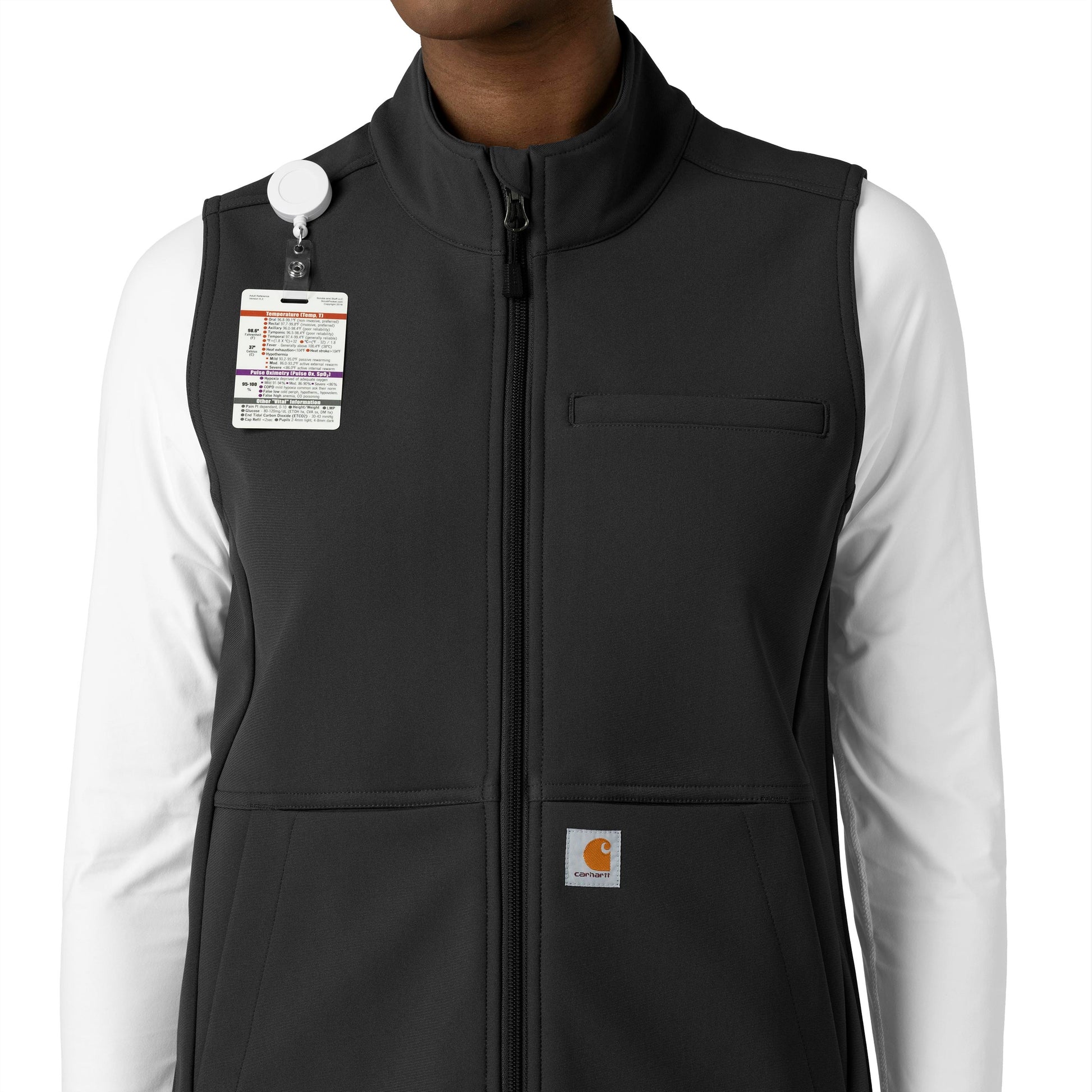 Rugged Flex C83023 Bonded Fleece Vest Black Model Image Alternate | Carhartt