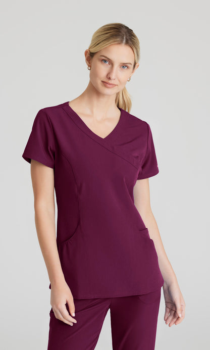 Skechers Vitality SKT064 Charge Scrub Top Wine