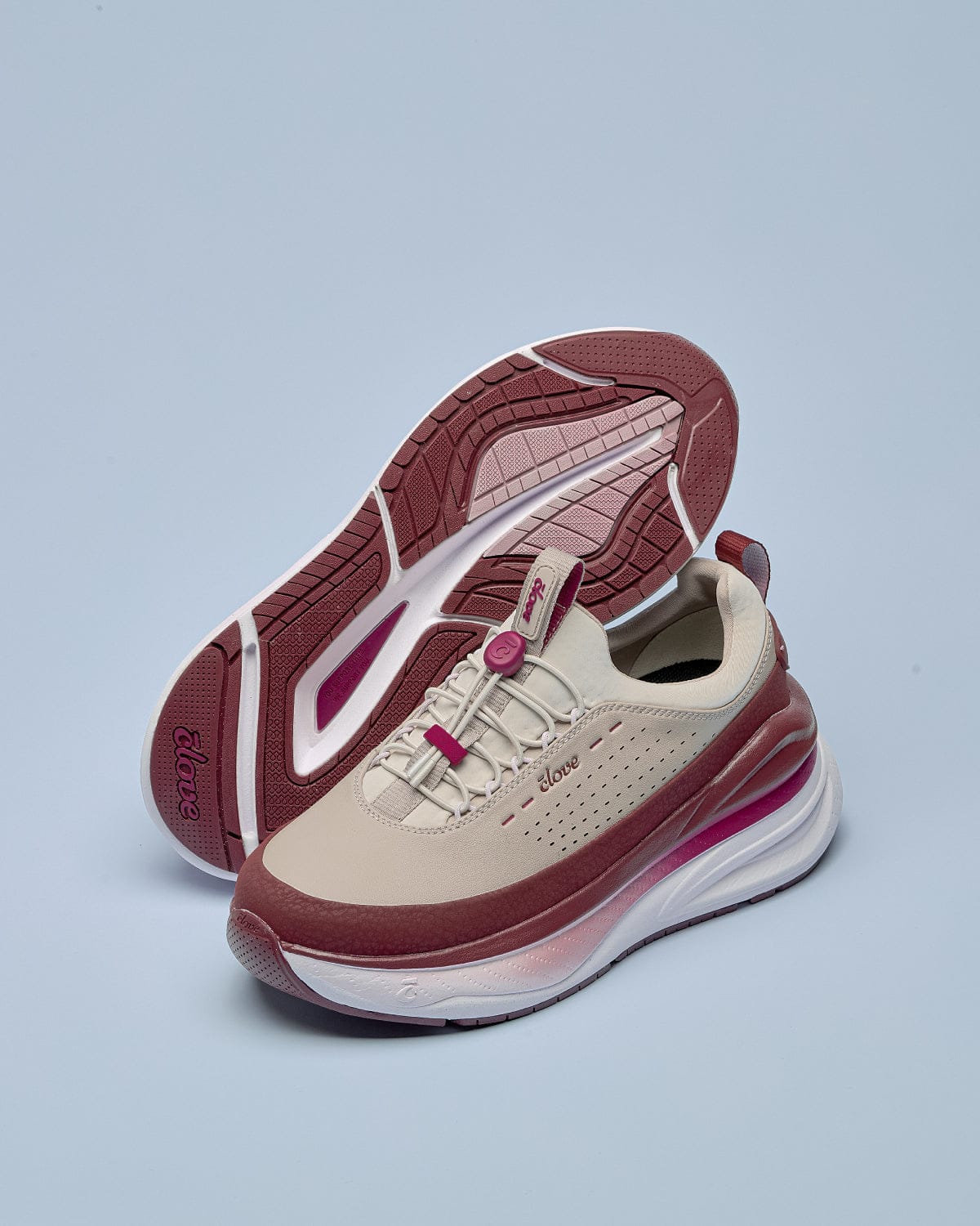 Women's Forte 2 Wide Shoes Burgundy / Tan