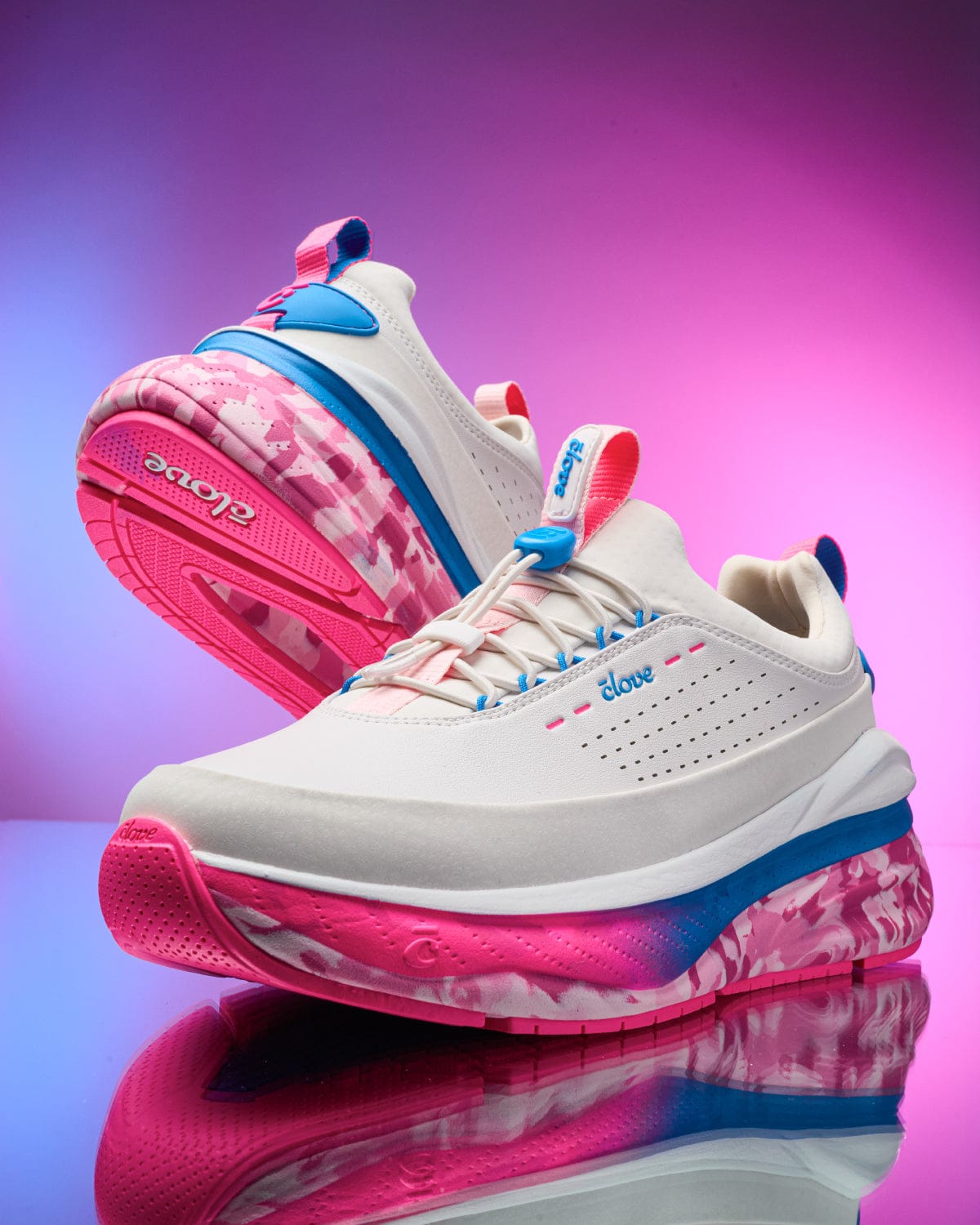 Men's Forte 2 Shoes White Pink Marble