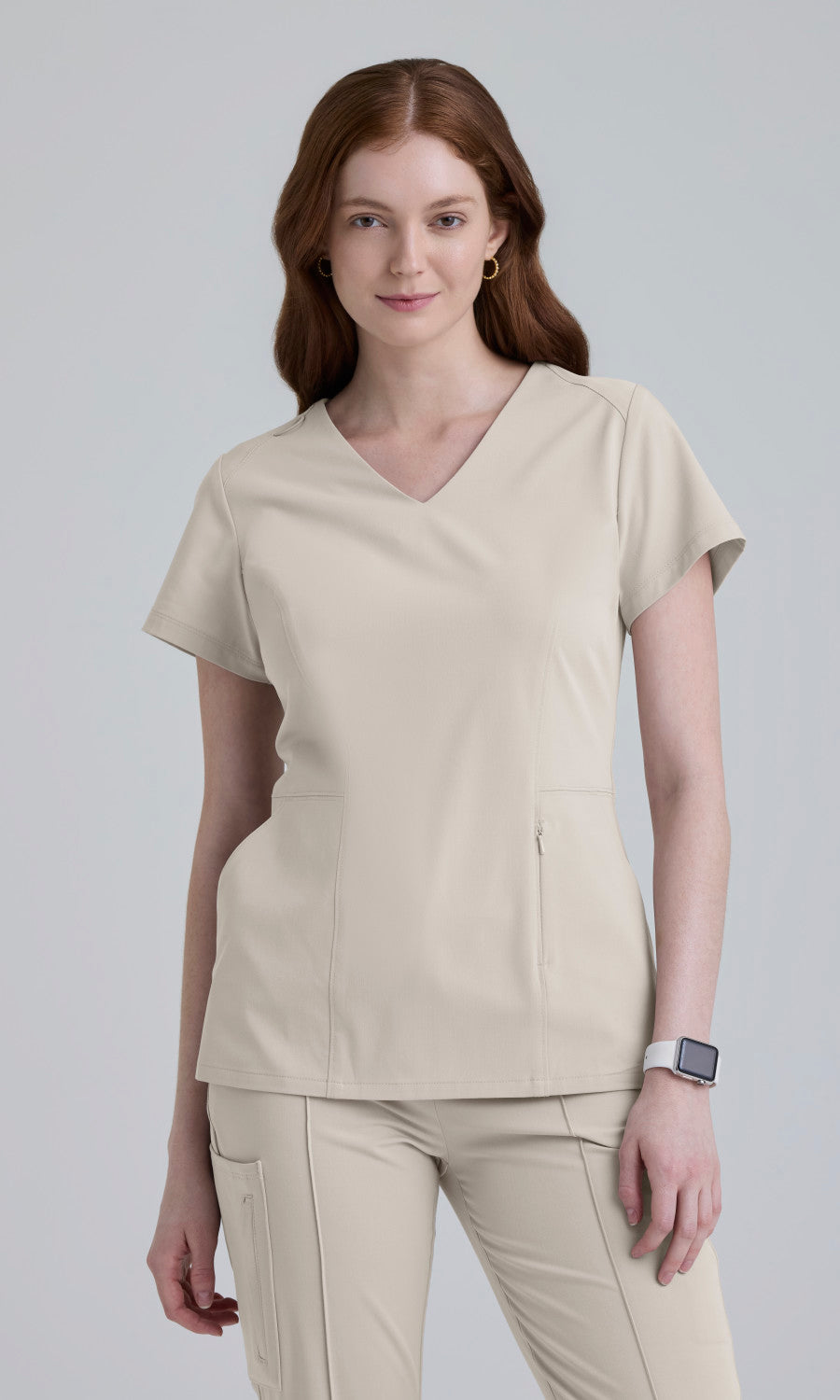 Grey's Anatomy Cultivate GRGT309 Spring Top Sandstone - front