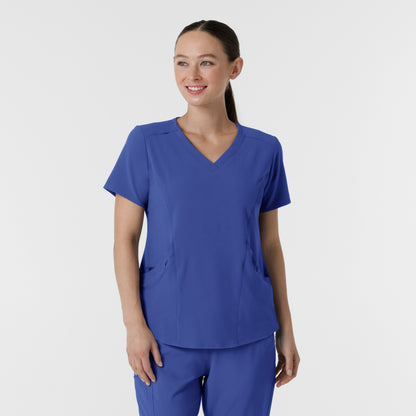 RENEW 6134 Women's V-Neck Scrub Top Galaxy Blue