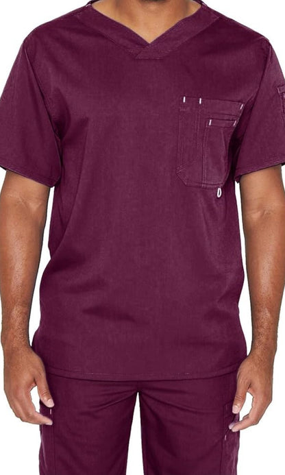Grey's Anatomy Classic 0107 Preston Scrub Top Wine