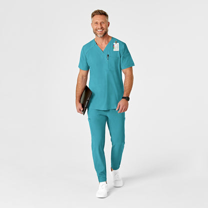 RENEW 5034 Men's Jogger Scrub Pants Teal Blue Model Image Alternate | Wink