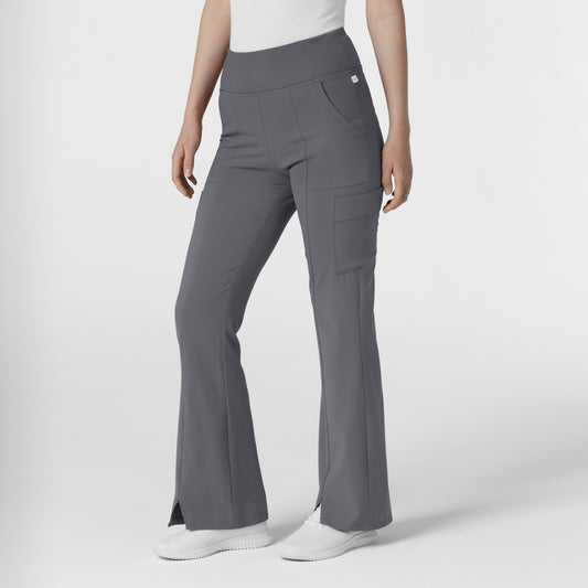 RENEW 5534 Cargo Flare Scrub Pants Pewter Model Image Right Side | Wink