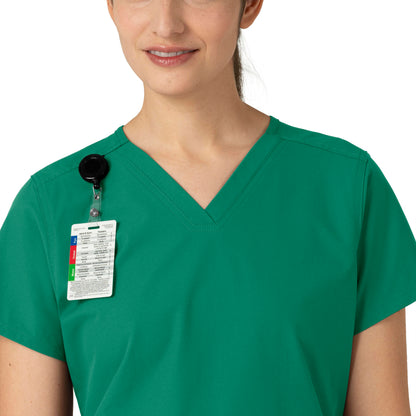 Force Essentials C12113 V-Neck Scrub Top Hunter Model Image Alternate | Carhartt