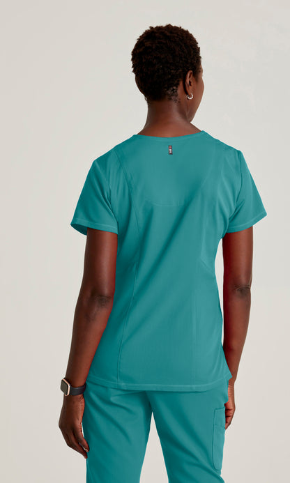 Grey's Anatomy Stretch GRST045 Serena Scrub Top Teal