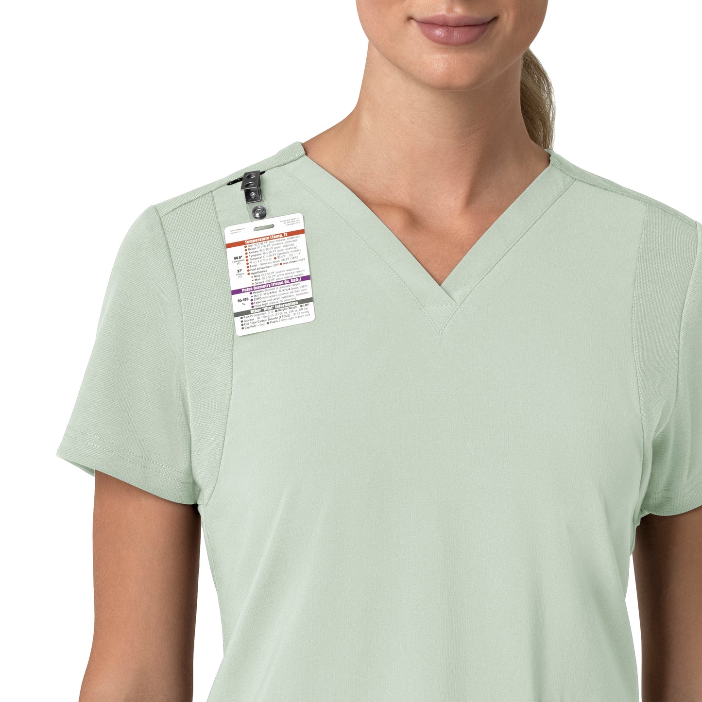 Force Cross-Flex C13210 Women's Flex Panel V-Neck Scrub Top Big Sky