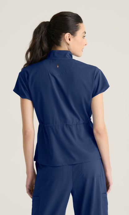 Grey's Anatomy Stretch GRST324 Nina Top Indigo - back