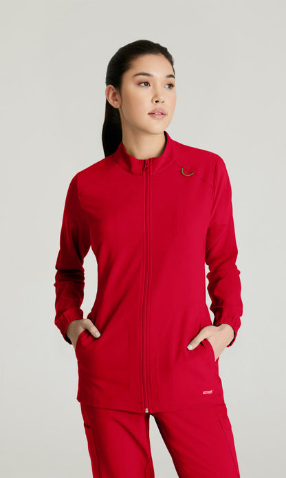 Cleveland Clinic Grey's Anatomy Evolve GSSW886 Virtue Scrub Jacket True Red