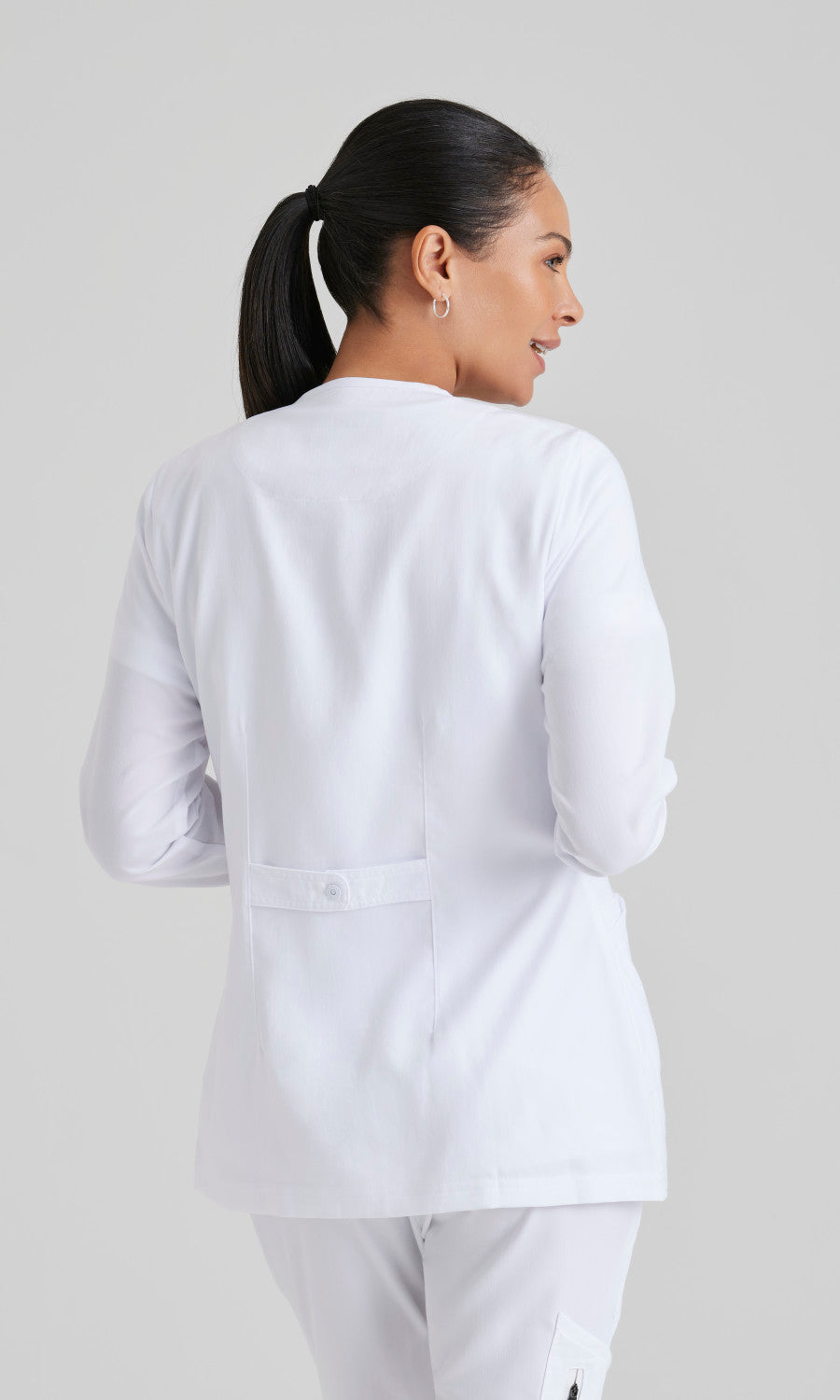 Grey's Anatomy 4450 Jamie Scrub Jacket White