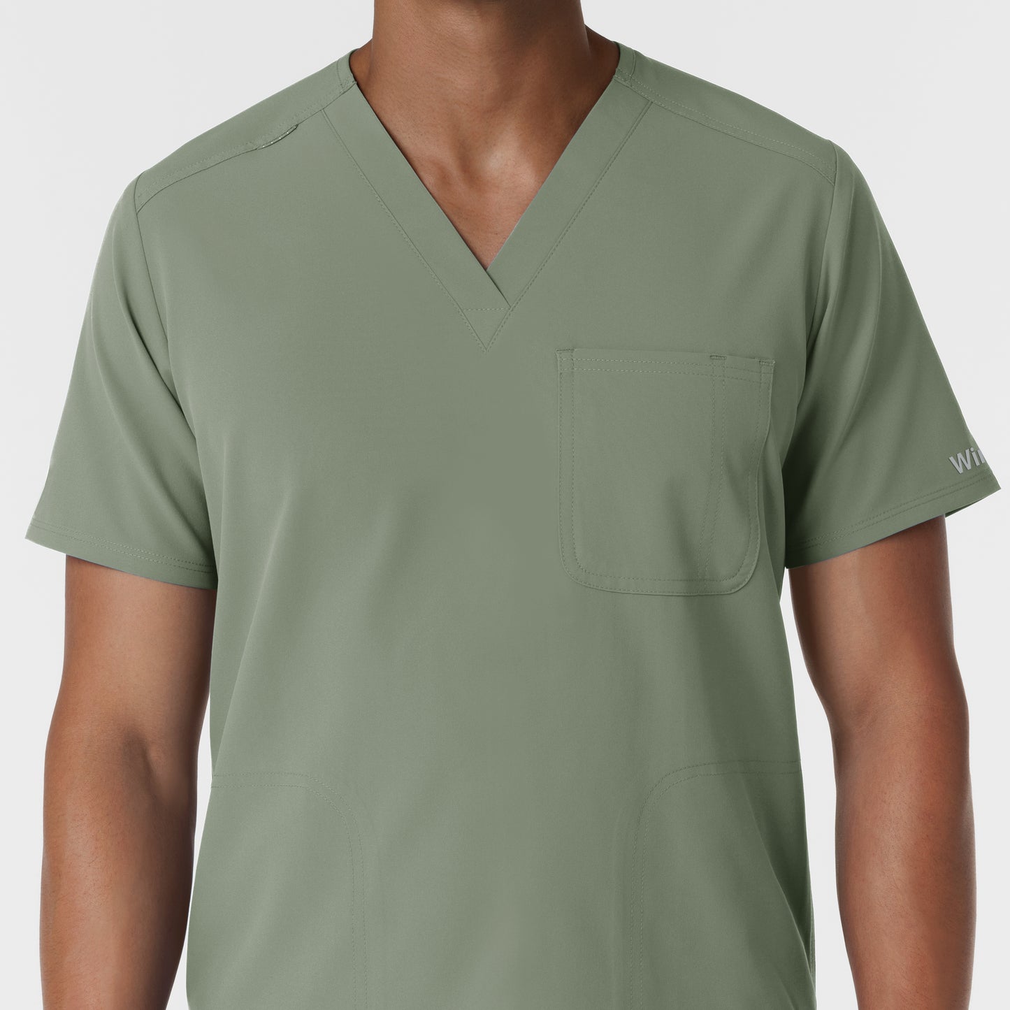 NURTUR 6380 Men's V-Neck Scrub Top Sage