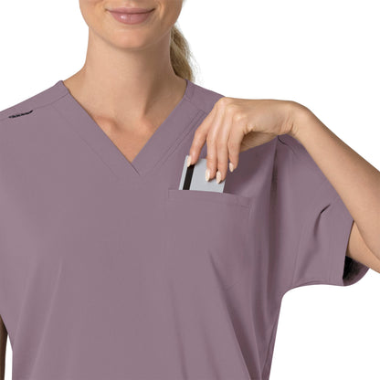 Force Cross-Flex C13110 Oversized V-Neck Scrub Top Lavender Mist Model Image Alternate | Carhartt